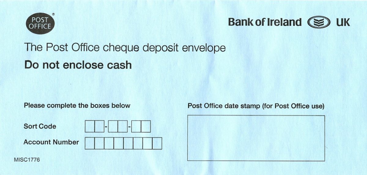 presentation cheque bank of ireland