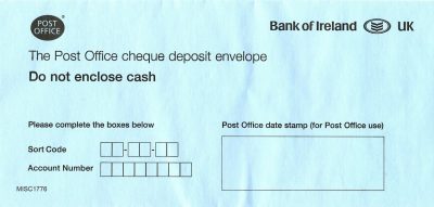 deposit cheque bank of ireland